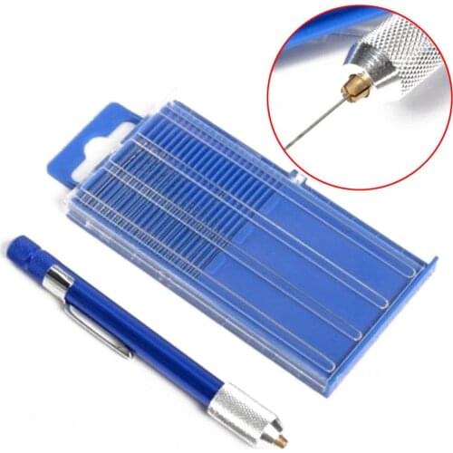 20 Pcs Twist Drill 21pcs/Set Twist Drill Bits Aluminum Hand Spiral Drills 0.3mm-1mm Clamp Drilling Repair Tools Pen Punch Tool