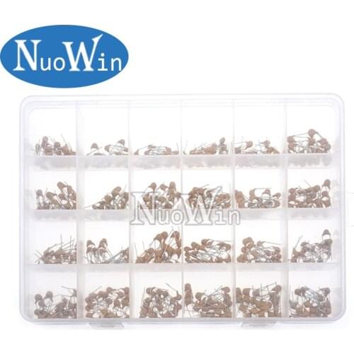 24values*20pcs =480pcs Monolithic Ceramic Capacitor 10pF~10uF,ceramic capacitor Assorted Kit + BOX
