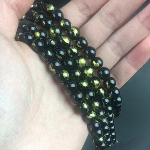 4 6 8 10mm Natural Stone Black Lapis Lazuli Jades Loose Spacer Beads For DIY Jewelry Making Bracelet Earrings Accessories 15