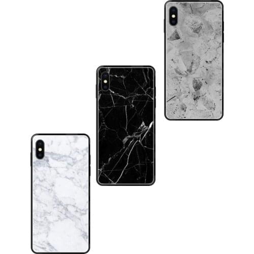Top Black Soft TPU Protective Cover Case Marble For iPhone 11 12 Pro 5 5S SE 5C 6 6S 7 8 X XR XS Plus Max