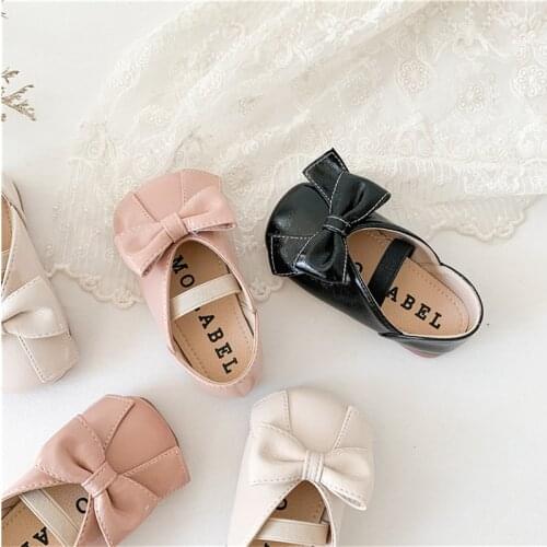 CUZULLAA Children Leather Shoes 1-6 Years Toddler Girls Princess Mary Janes Dress Shoes Kids Soft Sole Leather Shoes Flats 21-30