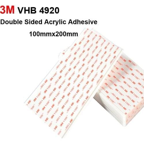 5pcs VHB 4920 Double Sided Adhesive Acrylic Foam Tape Mounting Tape 0.4mm thick White 200mmx100mm 10cmx20cm