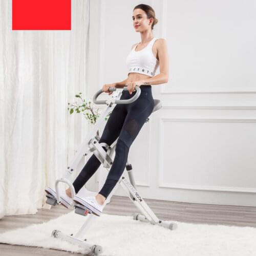 Health & Fitness Squat Assist Row-N-Ride Trainer for Glute Workout, Folded Horseriding Thin Belly Exercise Machine