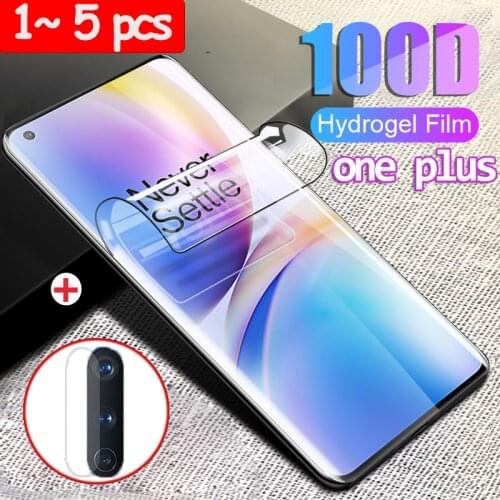 Hydrogel film For oneplus 8pro screen Protector Camera Film One plus 7 8t Pro Protective film Oneplus 8t 7t 8 Pro nord N10 5G