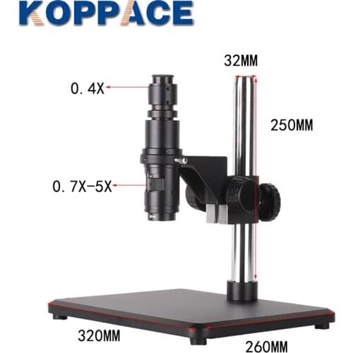 KOPPACE 26X-182X Large Platform Microscope Column Diameter 32mm Lens Size 50mm Monocular Electron Microscope