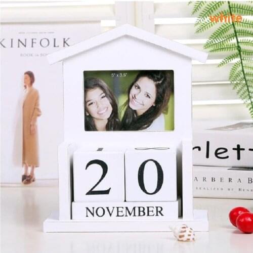 UBRUSH Creative MDF Photo Frame Two Boxes Two Color White And Gray 24.5*24*9 cm Europe For 5 Inch Photo Photo Frame
