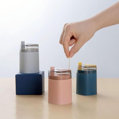 Creative Toothpick Box Automatic Pop-Up Home Living Room Push-Type Toothpick Canister Portable Toothpick Container