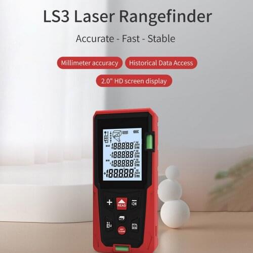 Xiaomi DUKA Laser Range Finder 60/80 M LS-3 Portable Electronic Roulette Digital Ruler Trena Laser Tape Measure Range Finder
