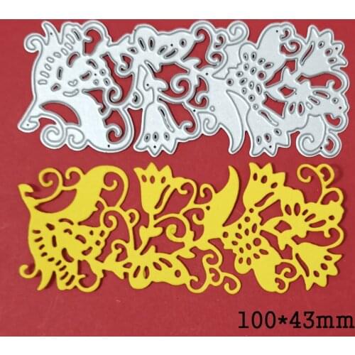 Metal Cutting Dies Etched Flower Vine 2021 New Crafts Die Stencil For DIY Scrapbooking Paper/photo Cards Embossing Die Template