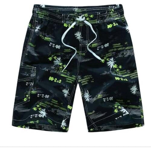 Mens Beach Shorts Summer Bermuda Masculina Male Swimwear Quick Dry Breathable Loose Print Casual Short De Bain Homme