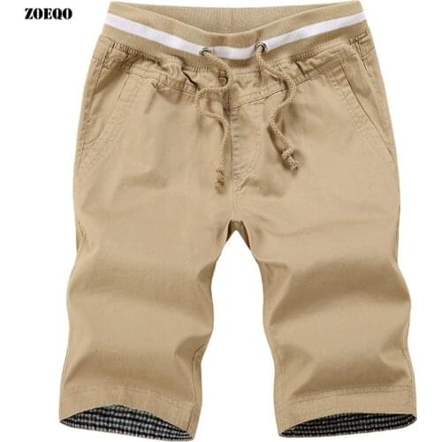 Summer Solid Mens Shorts Mens Beach Shorts Cotton Casual Fit Leisure Short Men Bermuda bermuda masculina M- 4XL