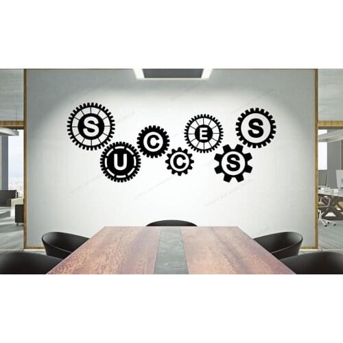 Office Wall Decal Teamwork Quote Wall Sticker Office Decor Inspire for Office Quote Motivation Idea Wall Art WU359