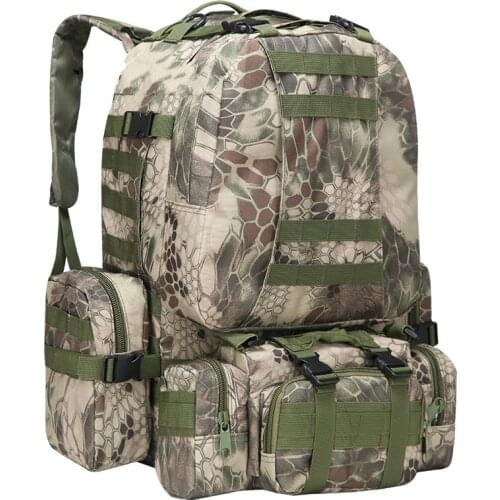 Hunting Tactical Backpack Mens Military Backpack 4 in 1 Molle Tactical Bag Outdoor Hiking Climbing Army Backpack Camping Bags