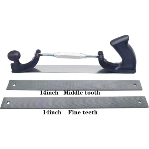 Adjustable Frame Milled Tooth Car Body Polisher Files Metal Panel Polishing Curved Tooth Steel File Holder(Medium/fine)