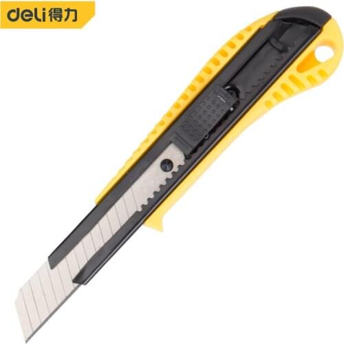 Deli Cutter Wall Paper Cutting Utility Knife Steel Alloy SK5 Cutter Razor Blade Retractable Paper Cutter School Stationery Hож