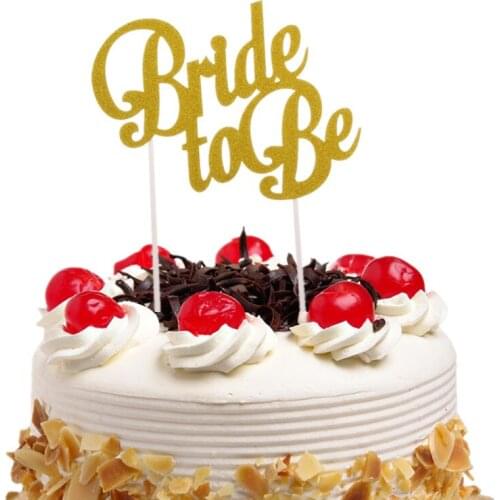 Bride to be Cake Topper Flags Glitter Paper Cupcake Topper Birthday Wedding Decoration Mariage Engagement Party Baking DIY Xmas