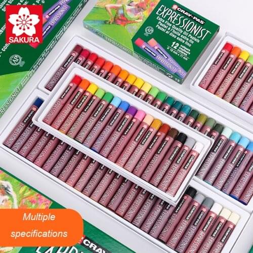 Sakura Oil Pastel Set 12/16/25/36/50 Pieces Cray-Pas Expressionist Assorted Color Children Graffiti Color Crayon Suit