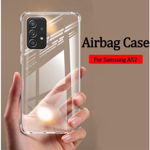 Airbag case for samsung galaxy a52 5g soft clear shockproof silicone phone cases samsung a 52 cover samsung a52 case