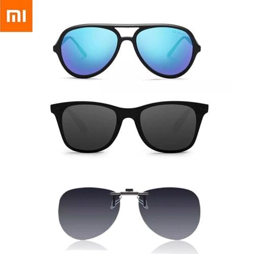 Xiaomi TS Fashion Human Traveler Sunglasses TAC Polarized Lens UV Protection for Driving/Travel Men Women Clip Sunglasses
