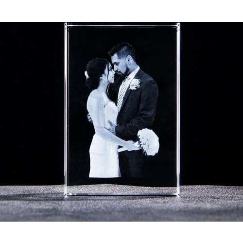 Personalized 3D Image Photo Frame Laser Engraved Pets Wedding Pictures Glass gifts Cutomized Valentines Anniversary keepsake