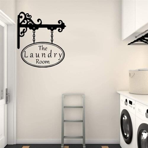 Laundry Rooms Wall Sticker For Laundry Rooms Wall Art Decal Art Murals Removable Decor Wall Decals Vinyl OV628