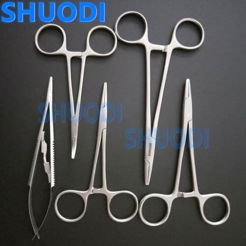 Dental Orthodontic Castroviejo Needle Holder Mosquito Needle holder Surgical Tweezer Dental Surgical Forcep Extra fine beak