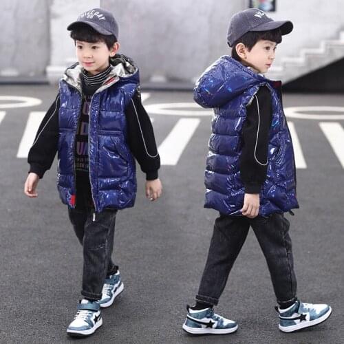 Winter Overalls Girls Boys coat jacket 2020 Warm Hooded Coat Children Cotton-padded Clothes Boy Down Jacket