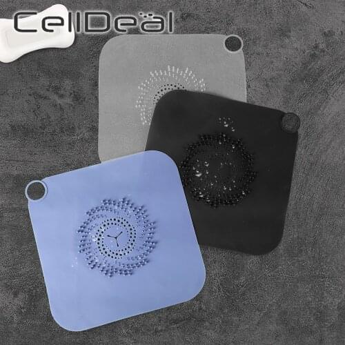 1pc Home Bathroom Large Silica Gel To Prevent Blocking Floor Drain Mesh Leakage Multi Mesh Design Easy To Filter Hair Stopper