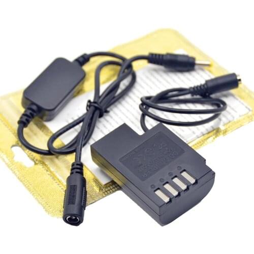 12V-24V Step-down charger cable+DMW-DCC12 DMW-BLF19E dummy battery for Panasonic Lumix DMC-GH3K DMC-GH4 DMC-G9 DMC-GH5s GH3 GH5
