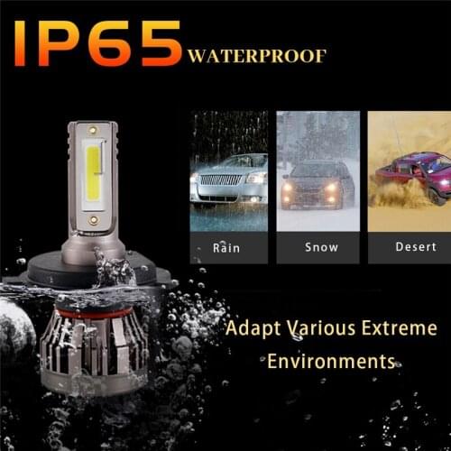 2pcs Mini-Series Car-Headlight Lamp 9012 9005 9006 H1 H4 H7 H11 Imported COB Chip 90W 12000LM White High Power Car LED Light