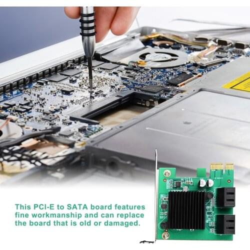 4 port SATA 3.0 to PCIe expansion Card PCI express PCI e SATA Adapter PCI-e SATA 3 Converter for hdd SSD IPFS Mining