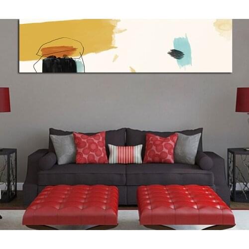 No Framed Abstract Color Block Canvas Painting Prints Watercolor Decorative Posters for Living Room Bedroom Home Decor Artwork