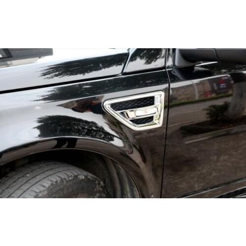 ACCESSORIES FIT 2007-2015 for LAND ROVER FREELANDER 2 LR2 CHROME WING SIDE AIR INTAKE VENT COVER TRIM MOLDING FRAME 2PCS/SET