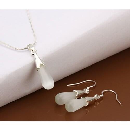 Hot selling 925 jewelry silver plated jewelry set fashion jewelry set Jewelry Set SMTS479