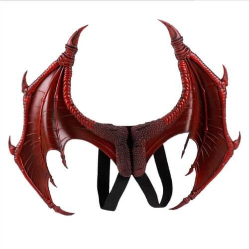 Halloween Mardi Gras Carnival Kids Children Costume Devil Cosplay Dragon Wings New