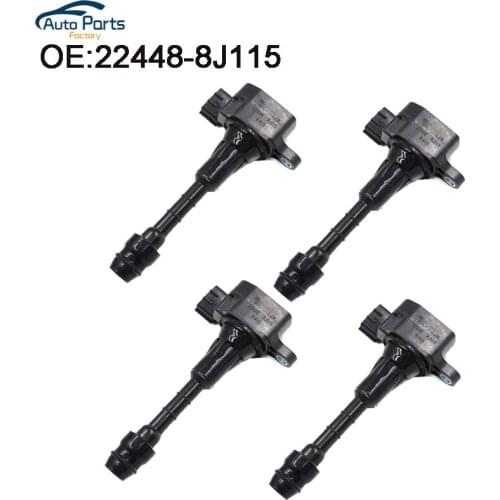 4 PCS Ignition Coil For Nissan Maxima Murano Pathfinder Quest Xterra Infiniti I35 QX4 02 03 04 05 06 07 22448-8J115 224488J115