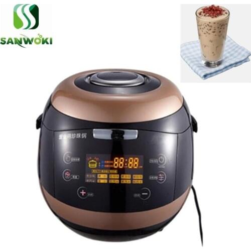 110v 220v 5L Commercial automatic Bubble tea cooker machine boil taro red bean pot boba cooking machine Tapioca pearl cooker