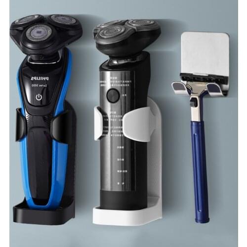 Creative Traceless Stand Rack Organizer Electric Wall-Mounted Holder Space Saving toothbrush holder Bathroom Accessories