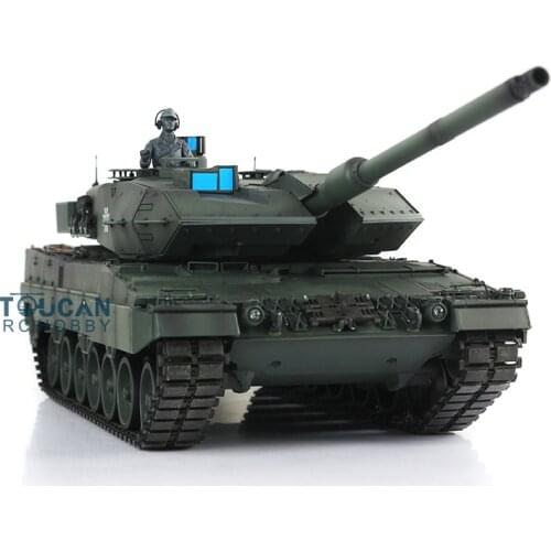 Leopard2A6 RC Tank 3889 Ver2 Full Metal Chasis 1/16 Customized Deep Green TH00946