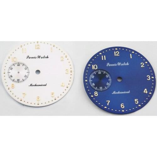 Parnis 38.9mm white Dial or blue Dial fit ETA 6497 or Asia movement mens watch P416