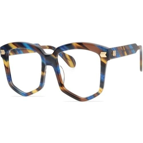 Retro Acetate Glasses Eyewear Women Full Rim Optical Frame Brand Design Prescription Vintage Myopia Eyeglasses Men Spectacle