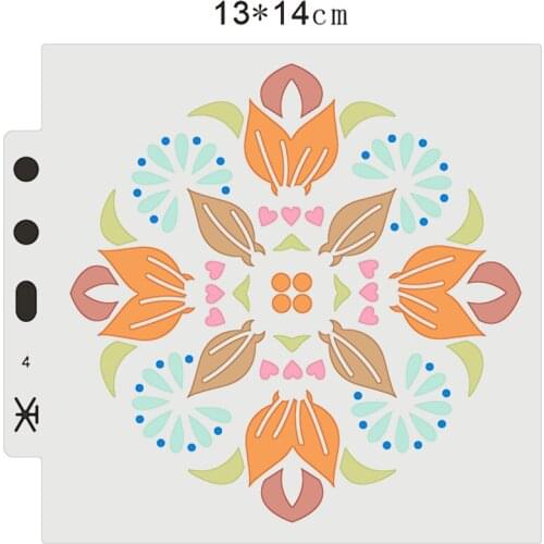 Wholesale faceplate plastic mold shield DIY cake scrapbook stencils hollow Embellishments printing lace ruler Valentines Day