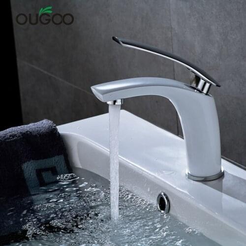 OUGOO White Bath Mixers