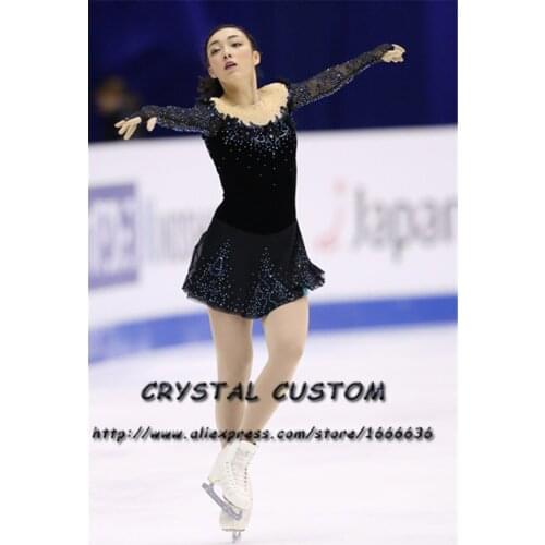 Crystal Custom Figure Skating Dresses Girls New Brand Ice Skating Dresses For Competition DR4512