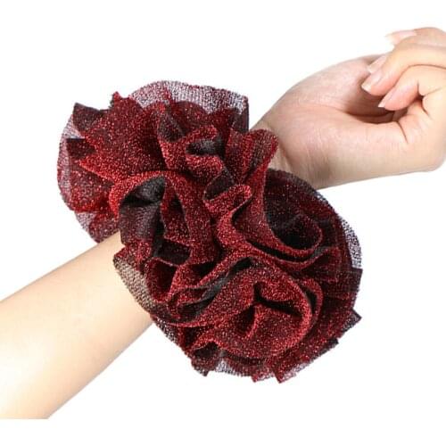 Elastic Girls Hair Ties Muslim Womens Hair Scrunchie Islamic Headwear Lady Hair Bands Hijab Scarf Accessories Female Headband