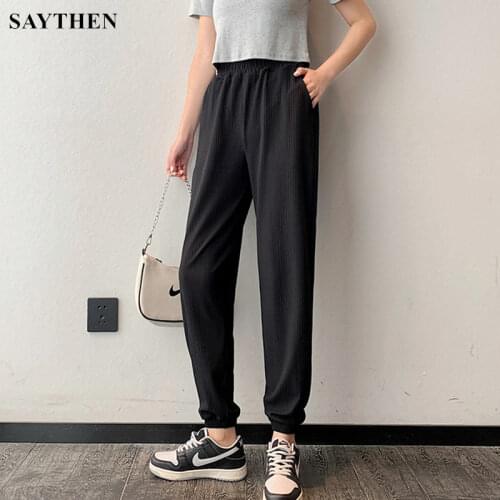 Женские спортивные брюки Saythen China At AliExpress