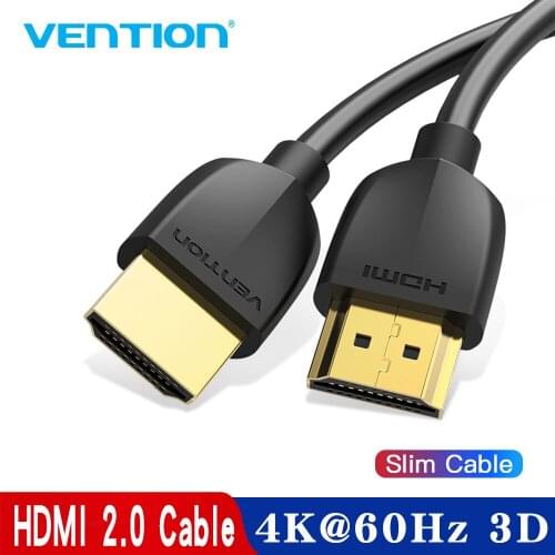 Vention HDMI Cable Slim HDMI to HDMI 2.0 HDR 4K@60Hz for Splitter Extender 1080P Cable for PS4 HDTV Projector 2m 3m Cable HDMI
