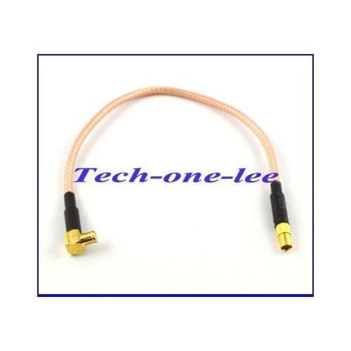 Free shipping 10pcs/lot Extension cord MCX Plug male right angle to MMCX Jack female connector pigtail cable RG316 15CM