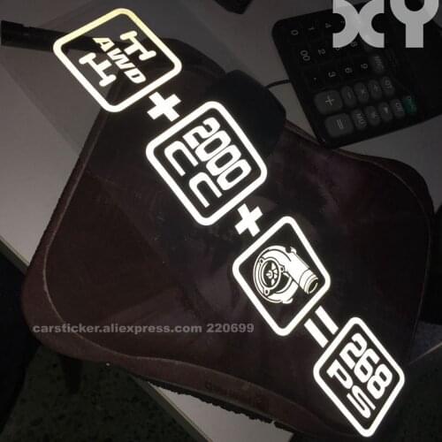 XY Car Styling Reflective Type Car Stickers Motorcycle Decals Waterproof Car Rear Window Vinyl Jdm Racing Sticker