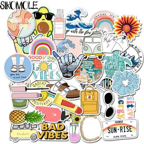 35Pcs Cartoon Vsco Girl Art INS STYLE Graffiti DIY Anime Stickers For Case Guitar Laptop Luggage Skateboard Stickers F4